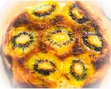 A picture of step 6 of Eggless: Kiwi Upside-Down Cake.