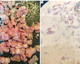 Foto del paso 3 de la receta: Macarrones a la carbonara con bacon y pollo - al horno