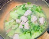 Hình bước làm 2 của món Canh mướp chả cá thu