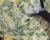 A picture of step 2 of Spinach corn quesadilla.