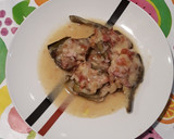 Foto del paso 7 de la receta: Alcachofas confitadas con bacon y crema de arroz al gratén