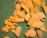 A picture of step 1 of Green Bell Pepper Seasoning Sauce.