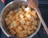 A picture of step 1 of Lasagna with pumpkin and sausage.