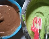 Foto langkah ke 5 dari resep Bolu Putih Telur Coklat Pandan.