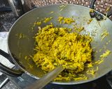 A picture of step 5 of Rice is Nice Mango and Amla Rice with side dish vegetable Avial.
