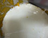 A picture of step 2 of Alphonso mango cream popsicle /kids favorite dessert.