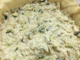Torta salata pancetta porro zucchine (vegan)