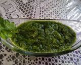 A picture of step 3 of Green mint chutney.