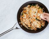 A picture of step 5 of Cheesy Rice Stuffed Poblanos.