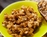 Foto del paso 2 de la receta: Tosta de scamorza 🍞 🧀 🍄 🥔 🍳