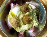 A picture of step 2 of Hariyali Chicken (Green Chicken Curry).