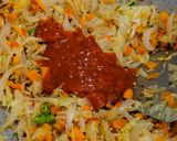 A picture of step 4 of Chinese choupsuey.