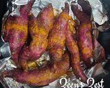 A picture of step 2 of Air Fryer Roasted Sweet Potatoes.