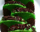 Foto langkah ke 14 dari resep Bolu kukus santan aroma pandan-cokelat.
