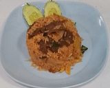 รูปขั้นตอนการทำที่ 5 ของ ข้าวผัดน้ำพริกเผาเนื้อ