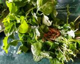 A picture of step 1 of Chaulai Saag with Bodi.