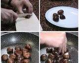Foto del paso 3 de la receta: Castañas asadas al horno, microondas y a la sartén