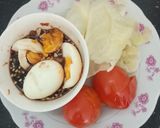 Hình bước làm 2 của món Rau luộc và trứng luộc