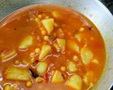 A picture of step 7 of Potato, Dry Yellow Peas Curry (Aloo, Yellow Matar Subzi).