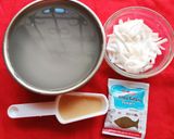 A picture of step 1 of Tender Coconut Pudding.