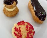 Foto del paso 8 de la receta: Pasta choux o masa bomba, crema pastelera y cubierta sabor a chocolate. 💗🤌🏻
