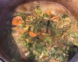 A picture of step 3 of California Farm Chicken Soup with Egg Lemon Sauce.
