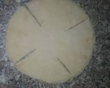 A picture of step 3 of Chicken Rose roll.