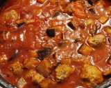 Ratatouille-padlizsános francia lecsó-fűszeres húsgombócokkal recept fázis 4 fotója