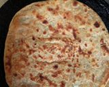 A picture of step 7 of Mooli parantha.