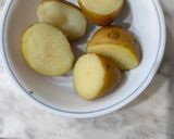 A picture of step 1 of Potatoes Nest.