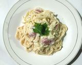 Foto langkah ke 7 dari resep Spaghetti Carbonara.
