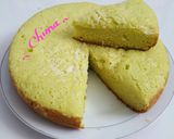 Foto langkah ke 6 dari resep Chiffon Pandan Keju Rice Cooker Cake.
