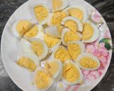 A picture of step 1 of Boiled egg fry.