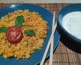 A picture of step 7 of Edamame beans Pulao 😋.