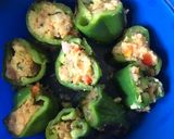 A picture of step 5 of Stuffed Chilli.