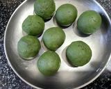 A picture of step 4 of Shaam Savera - Paneer Balls in Green Cocoons !!.