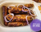 A picture of step 8 of Seekh Kabab.