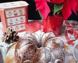 A picture of step 5 of Jijona Nougat Bundt Cake.