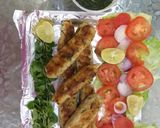 A picture of step 5 of Chicken reshmi seekh kebab.