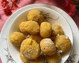 A picture of step 4 of Mango Laddu.