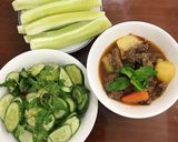 Hình bước làm 3 của món Bánh mì sốt vang nhân ngày trời trở lạnh