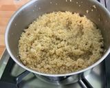 Une image de l'étape 2 de Gratin multicolore de quinoa aux carottes, tomates,coriandre et brie de Meaux.