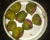 A picture of step 4 of Stuffed capsicum and tomatoes for vegetables sizzler.