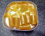 A picture of step 3 of Aam Papad.