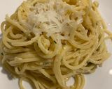 A picture of step 6 of Spaghetti with Lemon Pesto.