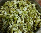 A picture of step 1 of Green Moong dal pakodi.