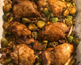 A picture of step 5 of Curried chicken, sprouts and chickpeas with honey lemon yogurt.