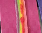 Mini Rainbow Roll Cake langkah memasak 9 foto