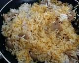 Foto del paso 2 de la receta: Arroz frito con cúrcuma y champiñones