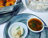 A picture of step 3 of Suji Thattu idli.